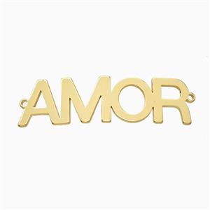 Stainless Steel AMOR Connector Gold Plated, approx 11-37mm