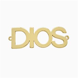 Stainless Steel DIOS Connector Gold Plated, approx 11-28mm