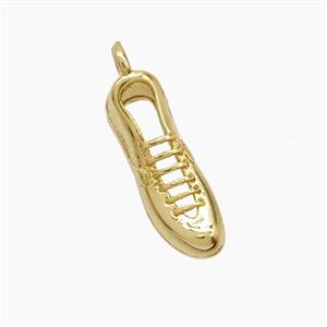 Copper Shoes Pendant Gold Plated, approx 6-16mm