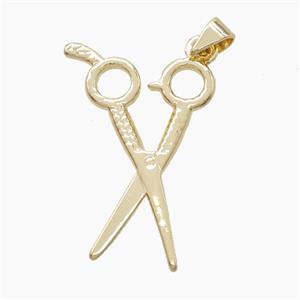 Copper Forfex Pendant Gold Plated, approx 20-30mm