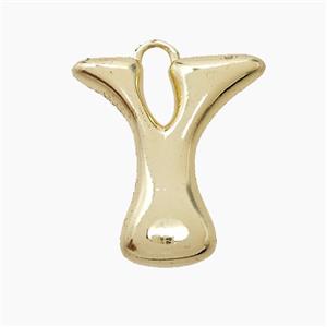 Copper Letter-Y Pendant Gold Plated, approx 20-24mm