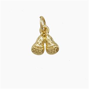 Copper Peanut Pendant Gold Plated, approx 8mm