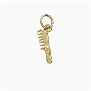 Copper Comb Pendant Gold Plated, approx 3-12mm