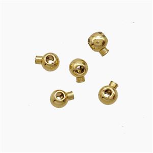 Copper BeadStopper Gold Plated, approx 2.4mm