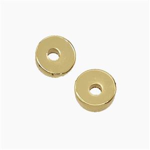 Copper Heishi Spacer Beads Gold Plated, approx 7mm