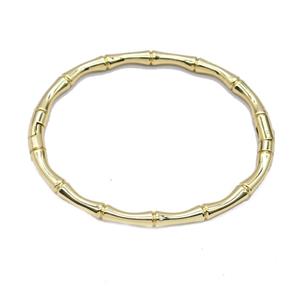 Copper Bracelet Stretchy Gold Plated, approx 4.5mm, 50-60mm dia