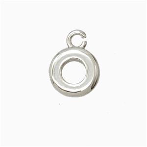 Copper Bail Platinum Plated, approx 10mm