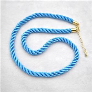 Skyblue Nylon Wire Necklace, approx 5mm, 40-45cm length