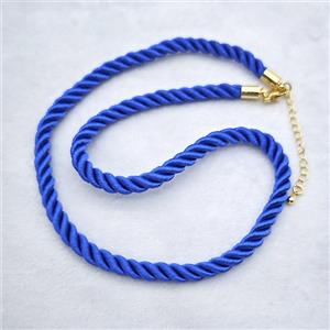 Royalblue Nylon Wire Necklace, approx 5mm, 40-45cm length