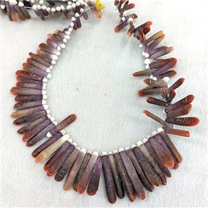 Sea Urchin Stick Beads Protein Topdrilled, approx 7-45mm