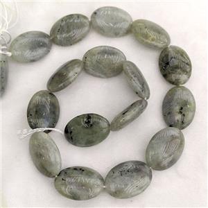 Labradorite Oval Beads, approx 18-25mm