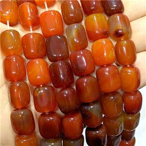 Red Agate Cuboid Beads Dye, approx 13-15mm