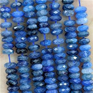 Natural Blue Kyanite Beads Faceted Rondelle, approx 2x4.7mm