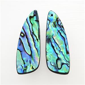 Abalone Shell Teardrop Pendant, approx 12-40mm