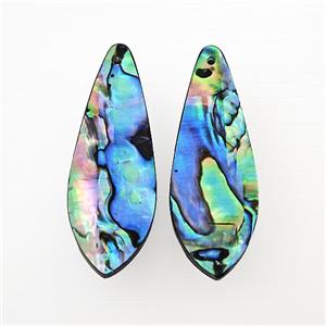 Abalone Shell Teardrop Pendant, approx 12-40mm