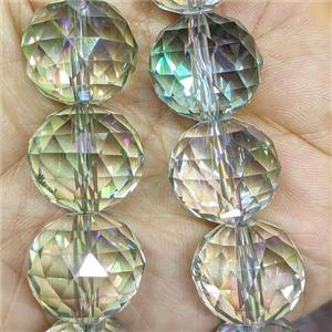 Crystal Glass Beads Faceted Round, approx 20mm dia
