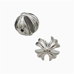 Raw Stainless Steel Beads, approx 11mm