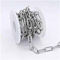 Copper Chain, Platinum Plated, approx 7x16.5mm