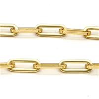 Alloy Chain Matte Gold, approx 9-23mm