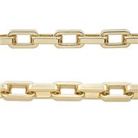 Aluminium Chain Duck Matte Gold, approx 8.5-15mm