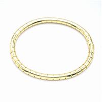 Copper Bracelet Stretchy Gold Plated, approx 4.5mm, 50-60mm dia