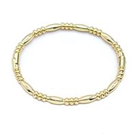 Copper Bracelet Stretchy Gold Plated, approx 4.5mm, 50-60mm dia
