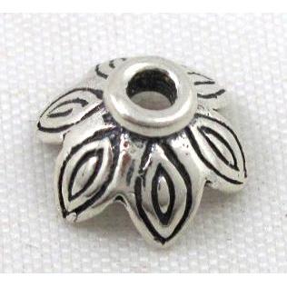 Thailand Sterling Silver beadcap, antique silver