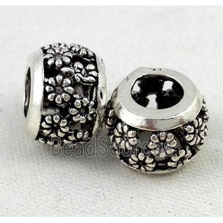 Thailand Sterling Silver bead, antique silve