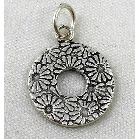 Thailand Sterling Silver pendant, antique silve