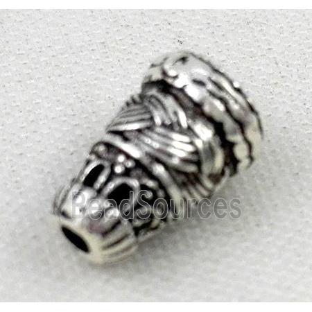 Thailand Sterling Silver bead, antique silve