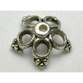 Tibetan Silver beadcaps