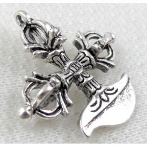 Tibetan Silver pendant, lead free and nickel free