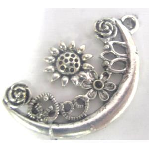 Tibetan Silver pendant, lead free and nickel free