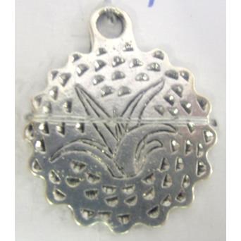 Tibetan Silver pendant, lead free and nickel free