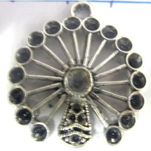 Tibetan Silver pendant, lead free and nickel free