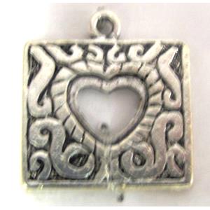 Tibetan Silver pendant, lead free and nickel free