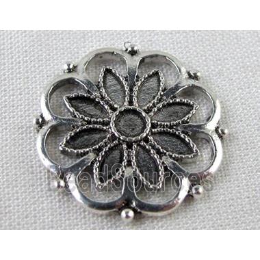 Tibetan Silver pendants, lead free and nickel free