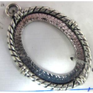 Tibetan Silver pendant, lead free and nickel free