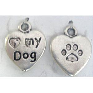 Tibetan Silver paw pendant, lead free and nickel free