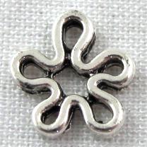 Tibetan Silver flower pendant, lead free and nickel free