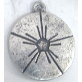 Tibetan Silver pendant, lead free and nickel free