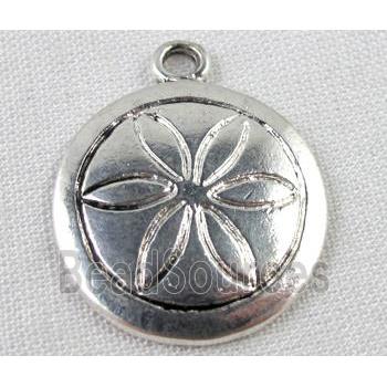 Tibetan Silver pendant, lead free and nickel free