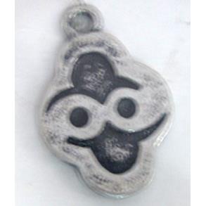 Tibetan Silver pendant, lead free and nickel free