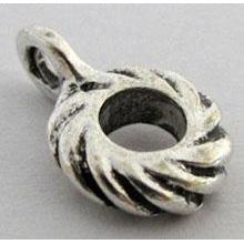 Tibetan Silver Spacer with hanger Non-Nickel