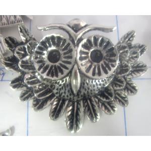 Tibetan Silver Owl Non-Nickel, brooch