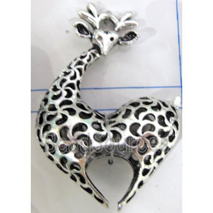 Tibetan Silver Giraffe pendants, Non-Nickel