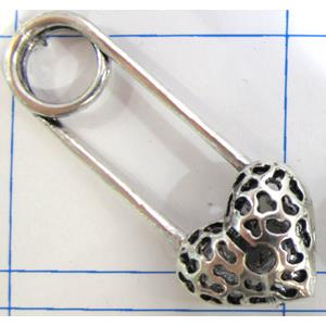 Hollow Tibetan Silver pendant, lead free and nickel free