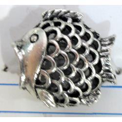 Tibetan Silver zinc fish pendants, Non-Nickel