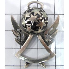 Hollow Tibetan Silver pendant, lead free and nickel free