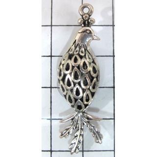 Hollow Tibetan Silver pendant, lead free and nickel free